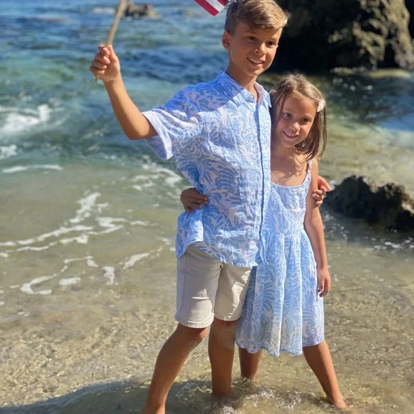 SOLD - Roller Rabbit Linen Ss shirt LIKE NEW size 8 - Picture 3 of 7